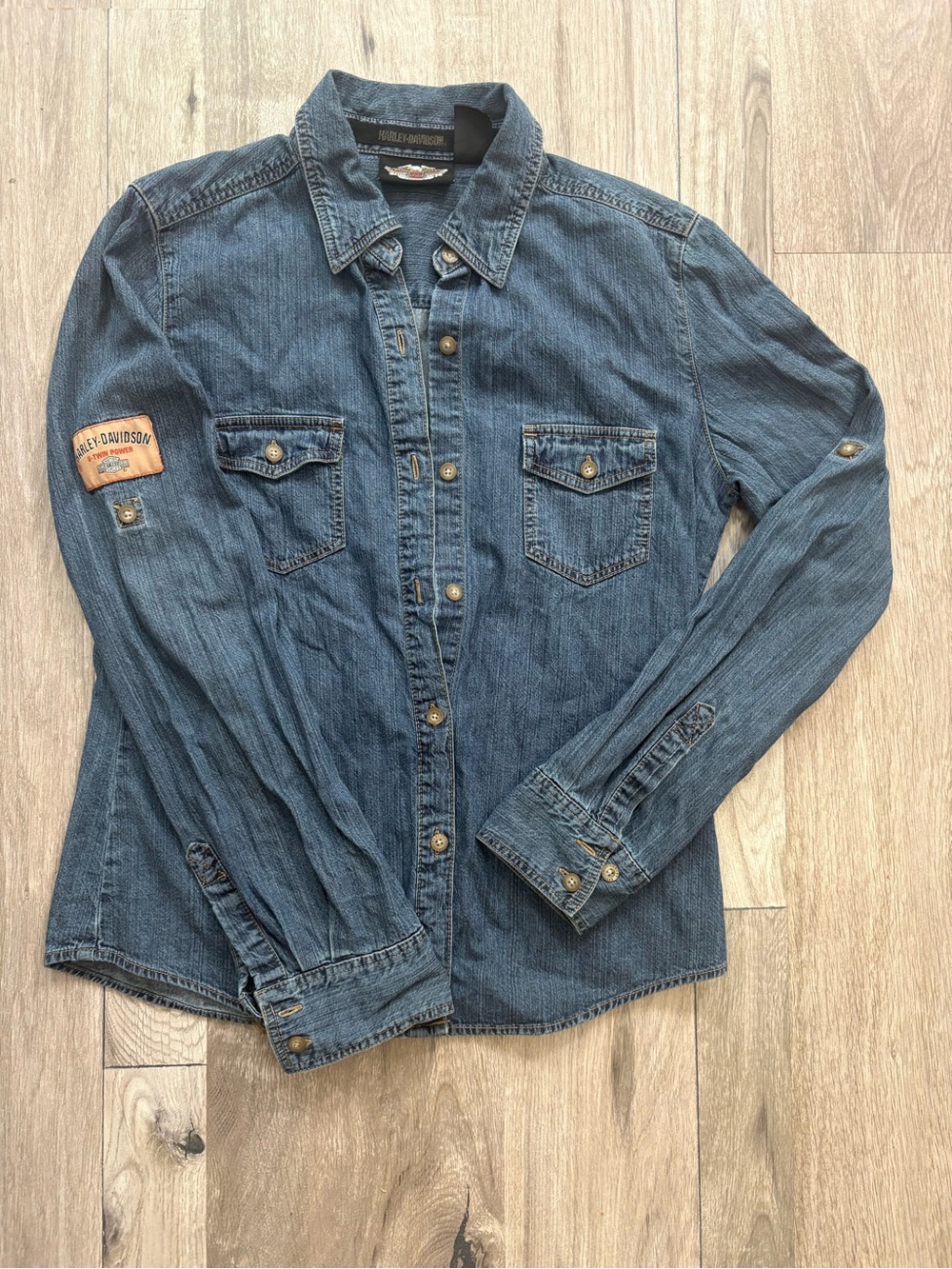Women’s Harley-Davidson long sleeve button-down shirt